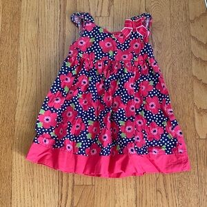 Gymboree Pink and Blue Floral Kids Dress